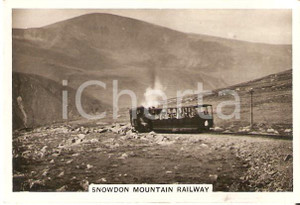 Oggetto da collezione cartaceo 1938 SENIOR SERVICE CIGARETTES British Railway SNOWDON Mountain Railway Card 14 1