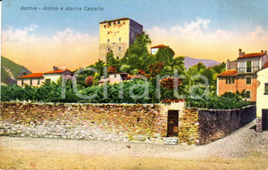 Cartolina originale da collezione 1934 BOBBIO (PC) Antico e storico Castello MALASPINA DAL VERME *Cartolina FP NV 1