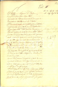 Documento originale, autentico 1866 SAN SAVINO/ CREMONA Prestito Carlo e Francesco CABRINI  Giosafatte DENTI 1