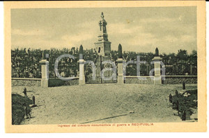 Cartolina originale da collezione 1927 Sacrario REDIPUGLIA GO Ingresso cimitero monumentale di guerra Cartolina 1
