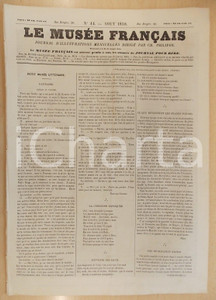 Giornale, rivista storica 1858 LE MUSEE FRANCAIS Ferme en Auvergne GAVARNI Journal d illustrations nÂ°44 1