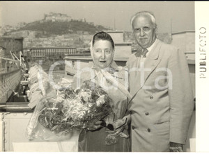 1953 NAPOLI Arrivo ambasciatore Alberto TARCHIANI su t/n "Andrea Doria" - Foto