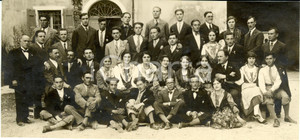Fotografia d epoca originale 1929 UDINE? Il gruppo del coro udinese Fotografia FALOMO 1