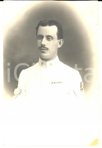 Fotografia d epoca originale 1915 WW1 Ritratto di ufficiale specializzato LANCIABOMBE Fotografia FP NV 1