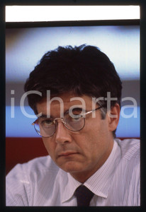 Fotografia d epoca originale 35mm vintage slide 1989 MILANO Claudio MARTELLI Congresso PSI Ansaldo 12 1
