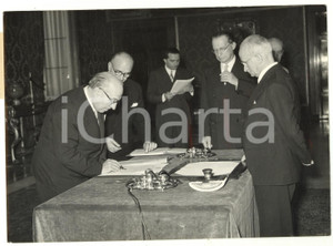 1953 ROMA Giuramento nuovo governo DE GASPERI - Attilio PICCIONI Luigi EINAUDI