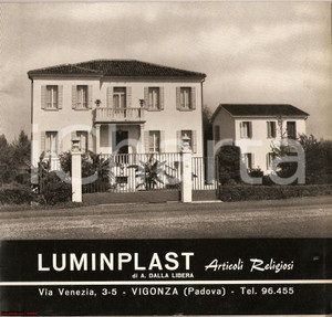 Materiale pubblicitario d’epoca 1955 (?) VIGONZA (PD) Dalla Libera LUMINPLAST catalogo 1