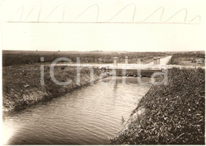 Fotografia d'epoca originale 1930 FOGGIA Bonifica STORNARA Il colatore CHIARADONNA 1
