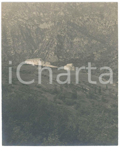 Fotografia d epoca originale 1940 ca CIVATE  Abbazia di S. PIETRO AL MONTE  Foto Gualtiero LAENG FIRMATA 1