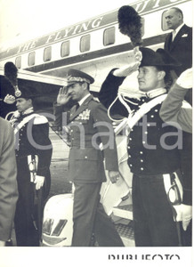 1957 NAPOLI Aeroporto CAPODICHINO Arrivo Mohammad Reza PAHLAVI shah di Persia