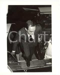 Fotografia d epoca originale 1990 ca ROMA Ritratto del ministro Franco CARRARO Foto ARTISTICA 20x25 cm 1