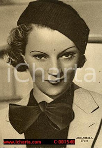 Cartolina originale da collezione 1937 ANNABELLA - Cartolina RIZZOLI FG NV 1