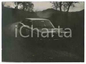Fotografia d epoca originale 1972 SANREMO RALLY Fiat 128 CoupÃ© Simonetta DEL MAZZA Sergio CARDARELLI Foto 1
