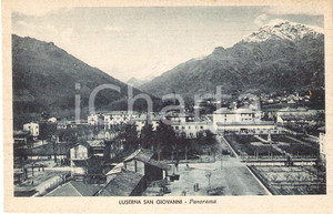 Cartolina originale da collezione 1943 LUSERNA SAN GIOVANNI (Torino) Panorama della Val PELLICE *Cartolina FP NV 1