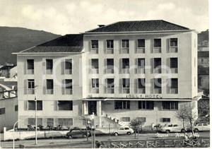 Cartolina originale da collezione 1970 NUORO L'hotel JOLLY con automobili Cartolina FG VG 1