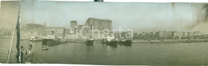 Fotografia d epoca originale 1930 ca NAPOLI Panorama nuova STAZIONE MARITTIMA Foto DANNEGGIATA 1