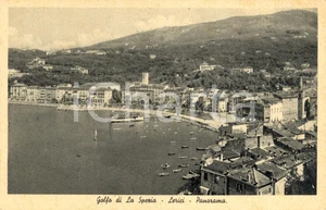 Cartolina originale da collezione 1939 LERICI SP Panorama paese e Golfo di LA SPEZIA Cartolina postale FP NV 1