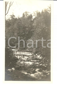 Fotografia d'epoca originale 1913 NORTH ADAMS (USA) Brook below natural bridge Photo 1