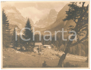 Fotografia d epoca originale 1930 ca VENEZIA TRIDENTINA Val di Brenta dal MALGA PIAZZA Fotografia 27x21 cm 1
