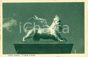 Cartolina originale da collezione 1935 ca ADDIS ABEBA (ETIOPIA) Il Leone di GIUDA *Cartolina FP NV 1