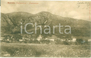 Cartolina originale da collezione 1904 BARZIO LC Panorama del paese in VALSASSINA Cartolina FP VG 1