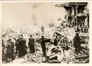 Fotografia d epoca originale 1938 ZHENGZHOU CINA Macerie Hotel DE LA PAIX FLEURIE 1