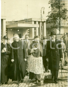 Fotografia d epoca originale 1939 MILANO Card. Ildefonso SCHUSTER visita la Fiera Campionaria Fotografia 1