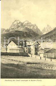 Cartolina originale da collezione 1919 SESTO BZ Handlung des JOSEF LANZINGER Cartolina postale FP VG 1
