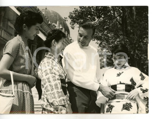 1954 FESTIVAL DEL CINEMA DI CANNES Attore Scott BRADY con attrici giapponesi
