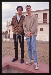 35mm vintage slide* 1996 ca VENICE Reuben PILLSBURY Christopher CHAPLIN (19)