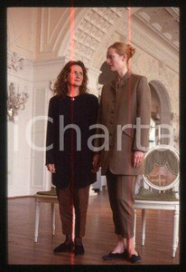 35mm vintage slide* 1992 VENICE actress Tilda SWINTON and Sally POTTER (58)