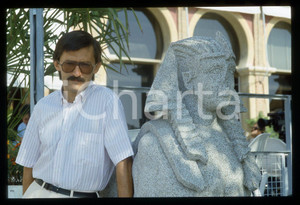 35mm vintage slide* 1985 LIDO DI VENEZIA Paco BETRIU con sfinge - Ritratto 1