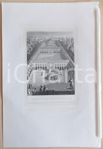 Stampa, bozzetto originale 1853 VIE DE N. S. JESUS CHRIST Parabole du pharisien et du publicain Gravure 1