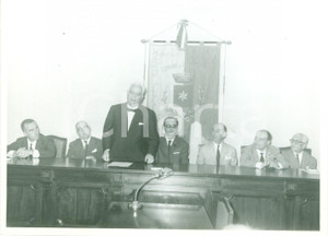 Fotografia d epoca originale 1961 CHIANCIANO TERME Francesco FLORA in giuria al Premio di Poesia Narrativa 1