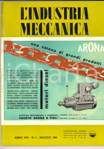 Giornale, rivista storica 1956 L  INDUSTRIA MECCANICA Convegno Fabbricanti di Cerniere Anno VII n° 5 1