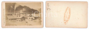 Fotografia d epoca originale 1872 NEUBERG AN DER MURZ AUSTRIA Stabilimento industriale  Foto F. RAMESMEIER 1