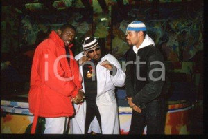 35mm vintage slide* 1989 ca ITALY American DJ and rapper Afrika BAMBAATAA (18)