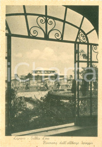 Cartolina originale da collezione 1941 LIGNANO SABBIADORO (UD) Panorama dall'Albergo SPIAGGIA *Cartolina FG NV 1