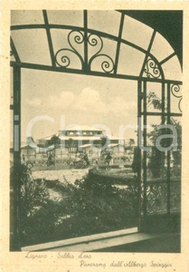 Cartolina originale da collezione 1941 LIGNANO SABBIADORO UD Panorama dall Albergo SPIAGGIA Cartolina FG NV 1