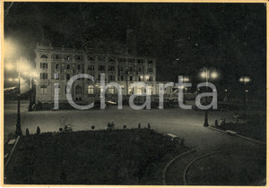 Cartolina originale da collezione 1938 CESENATICO (FC) Veduta notturna GRAND HOTEL FG VG 1