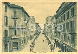 Cartolina originale da collezione 1941 ASTI Istituto San Paolo di Torino in CORSO DANTE Cartolina FG VG 1