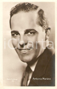 Cartolina originale da collezione 1935 ca CINEMA Ritratto dell'attore Antonio MORENO *Cartolina FP NV 1