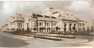 Fotografia d'epoca originale 1931 MILANO Veduta d'insieme nuova Stazione Centrale 1
