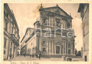 Cartolina originale da collezione 1941 SPOLETO (PG) Scorcio della Chiesa di San Filippo *Cartolina animata FG VG 1