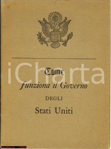 Libro, pubblicazione d'epoca 1945 Come funziona il Governo degli Stati Uniti 1