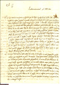 Manoscritto, lettera originale 1850 SANTA MARIA NUOVA (AN) LUZIO ROCCHI critica poesia 1