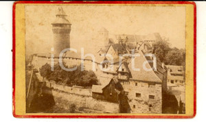 Fotografia d epoca originale 1880 ca NORIMBERGA Veduta del castello Foto seriale VINTAGE CDV 1