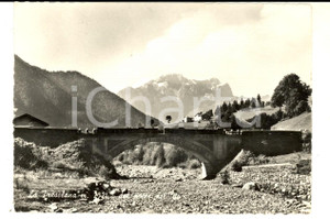 Cartolina originale da collezione 1965 SCHILPARIO (BG) La PRESOLANA vista dal PONTE DEL VO *Cartolina FG VG 1
