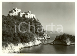 Fotografia d epoca originale 1939 DUINOAURISINA TS Veduta del Castello sul golfo Fotografia 1