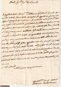 Manoscritto, lettera originale 1744 FIRENZE Liti giudiziarie del canonico Paolo BACCI 1
